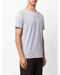 graues T-Shirt mit einem Rundhalsausschnitt von Theory