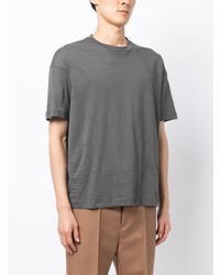 graues T-Shirt mit einem Rundhalsausschnitt von Emporio Armani