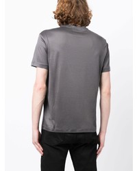 graues T-Shirt mit einem Rundhalsausschnitt von Emporio Armani