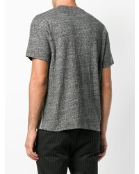 graues T-Shirt mit einem Rundhalsausschnitt von Bellerose