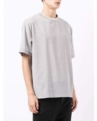 graues T-Shirt mit einem Rundhalsausschnitt von Emporio Armani