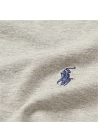 graues T-Shirt mit einem Rundhalsausschnitt von Polo Ralph Lauren