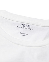 graues T-Shirt mit einem Rundhalsausschnitt von Polo Ralph Lauren