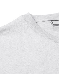 graues T-Shirt mit einem Rundhalsausschnitt von Ami