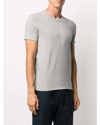 graues T-Shirt mit einem Rundhalsausschnitt von Tom Ford