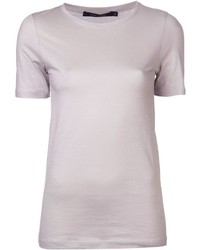 graues T-Shirt mit einem Rundhalsausschnitt von Sofie D'hoore