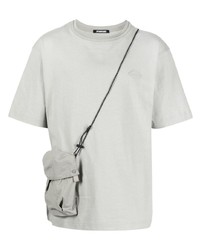 graues T-Shirt mit einem Rundhalsausschnitt von Spoonyard