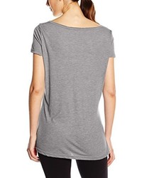 graues T-Shirt mit einem Rundhalsausschnitt von Stedman Apparel