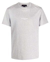 graues T-Shirt mit einem Rundhalsausschnitt von Stella McCartney