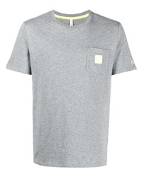 graues T-Shirt mit einem Rundhalsausschnitt von Sun 68