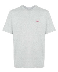 graues T-Shirt mit einem Rundhalsausschnitt von Supreme