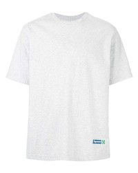 graues T-Shirt mit einem Rundhalsausschnitt von Supreme