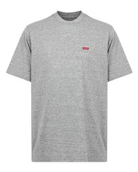 graues T-Shirt mit einem Rundhalsausschnitt von Supreme