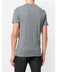 graues T-Shirt mit einem Rundhalsausschnitt von McQ Alexander McQueen