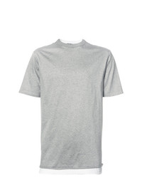 graues T-Shirt mit einem Rundhalsausschnitt von T by Alexander Wang