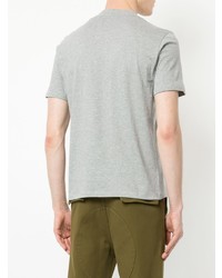 graues T-Shirt mit einem Rundhalsausschnitt von MSGM