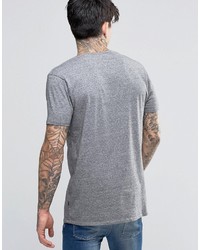 graues T-Shirt mit einem Rundhalsausschnitt von Scotch & Soda