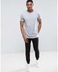 graues T-Shirt mit einem Rundhalsausschnitt von Asos