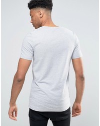 graues T-Shirt mit einem Rundhalsausschnitt von Asos