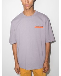 graues T-Shirt mit einem Rundhalsausschnitt von Heron Preston for Calvin Klein