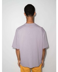 graues T-Shirt mit einem Rundhalsausschnitt von Heron Preston for Calvin Klein