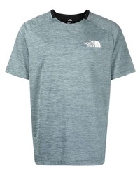 graues T-Shirt mit einem Rundhalsausschnitt von The North Face