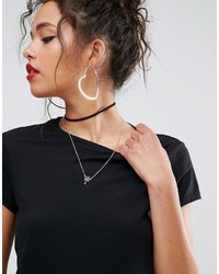 graues T-Shirt mit einem Rundhalsausschnitt von Asos