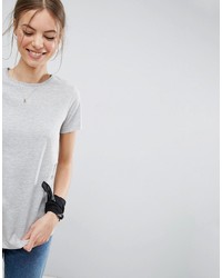 graues T-Shirt mit einem Rundhalsausschnitt von Asos