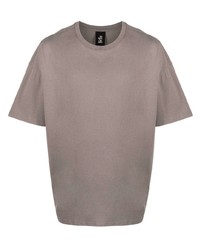graues T-Shirt mit einem Rundhalsausschnitt von Thom Krom