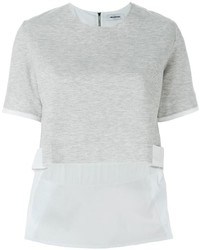 graues T-Shirt mit einem Rundhalsausschnitt von Tim Coppens