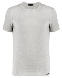 graues T-Shirt mit einem Rundhalsausschnitt von Tom Ford