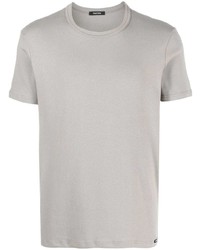 graues T-Shirt mit einem Rundhalsausschnitt von Tom Ford