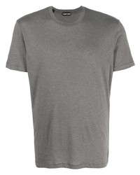 graues T-Shirt mit einem Rundhalsausschnitt von Tom Ford