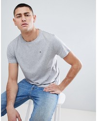 graues T-Shirt mit einem Rundhalsausschnitt von Tommy Jeans