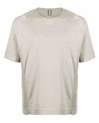 graues T-Shirt mit einem Rundhalsausschnitt von Transit