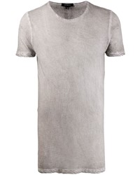 graues T-Shirt mit einem Rundhalsausschnitt von Unconditional