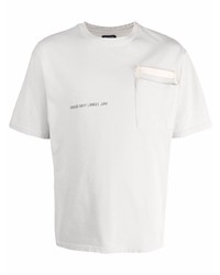 graues T-Shirt mit einem Rundhalsausschnitt von VAL KRISTOPHE