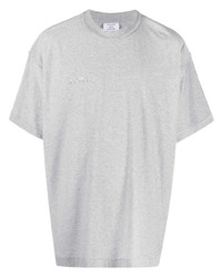 graues T-Shirt mit einem Rundhalsausschnitt von Vetements