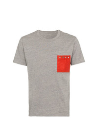 graues T-Shirt mit einem Rundhalsausschnitt von VISVIM