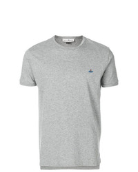 graues T-Shirt mit einem Rundhalsausschnitt von Vivienne Westwood