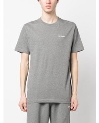 graues T-Shirt mit einem Rundhalsausschnitt von Off-White