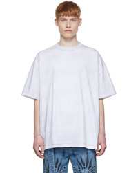 graues T-Shirt mit einem Rundhalsausschnitt von We11done