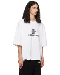 graues T-Shirt mit einem Rundhalsausschnitt von NAMESAKE