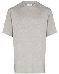 graues T-Shirt mit einem Rundhalsausschnitt von Y-3