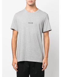 graues T-Shirt mit einem Rundhalsausschnitt von Zadig & Voltaire