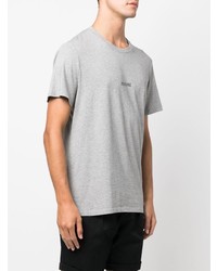 graues T-Shirt mit einem Rundhalsausschnitt von Zadig & Voltaire