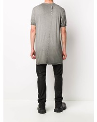 graues T-Shirt mit einem Rundhalsausschnitt von Boris Bidjan Saberi