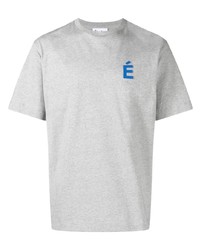 graues T-Shirt mit einem Rundhalsausschnitt von Études