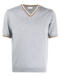 graues T-Shirt mit einem V-Ausschnitt von Altea