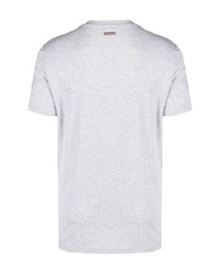 graues T-Shirt mit einem V-Ausschnitt von DSQUARED2